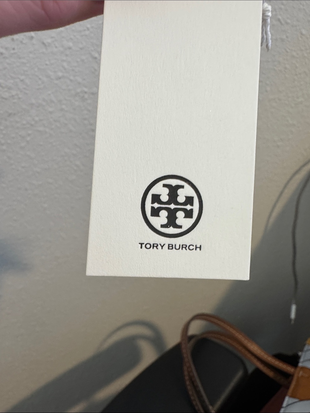 Tory Burch Nylon Printed Mini Blue Basketweave Tote NWT - Picture 4 of 12